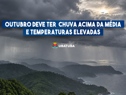 Outubro deve ter  chuva acima da média e temperaturas elevadas