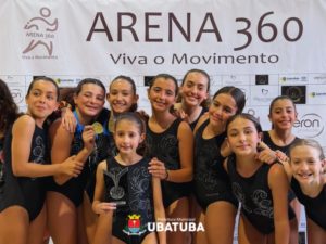 Ginastas de Ubatuba conquistam segundo lugar por equipes em Guarulhos