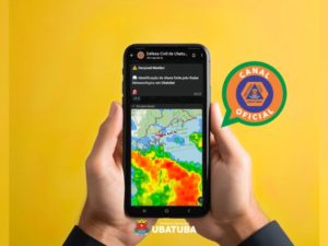 Defesa Civil de Ubatuba cria canal de alertas climático no WhatsApp